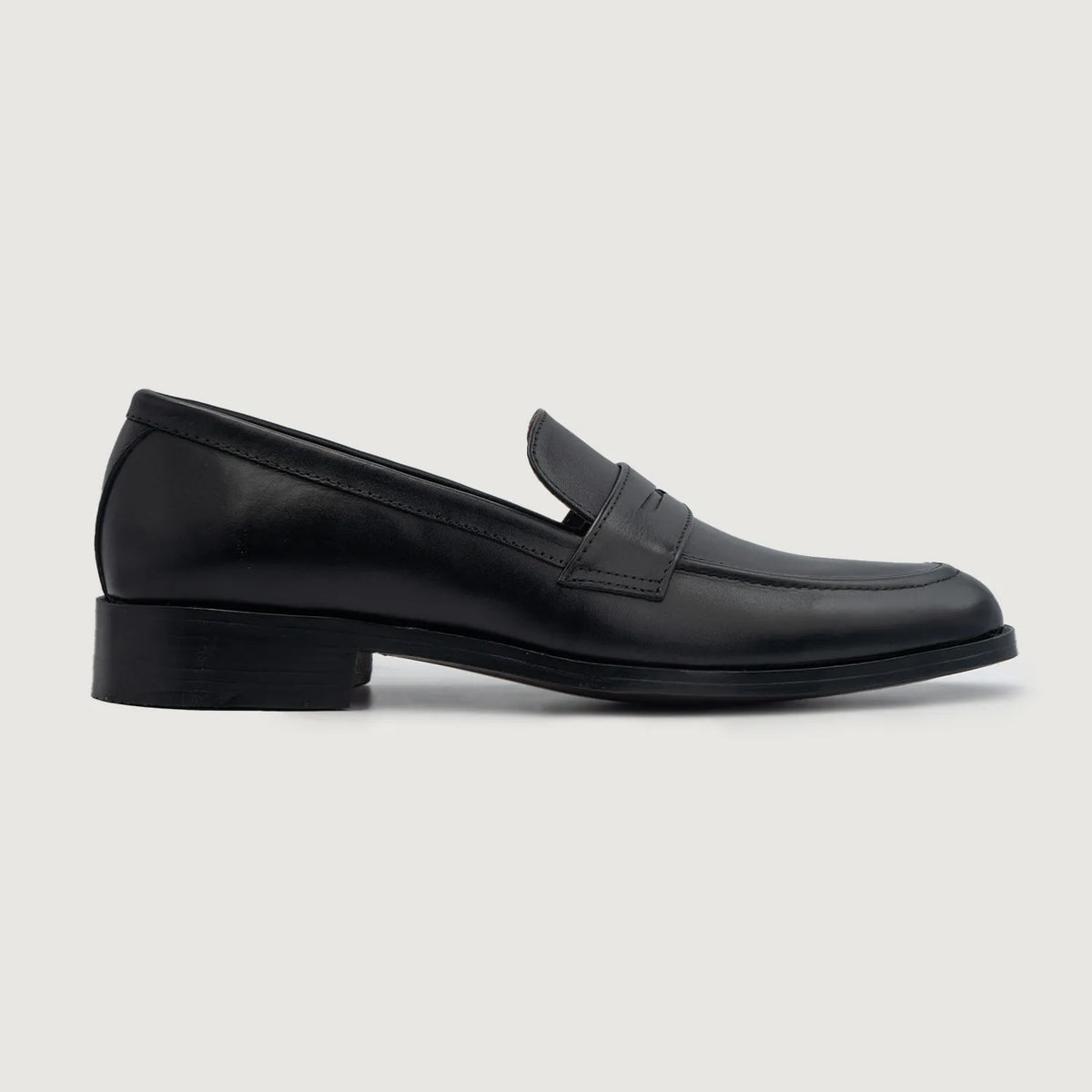Black Full-Grain leather Loafers - Goodyear randsaumur og táhluti