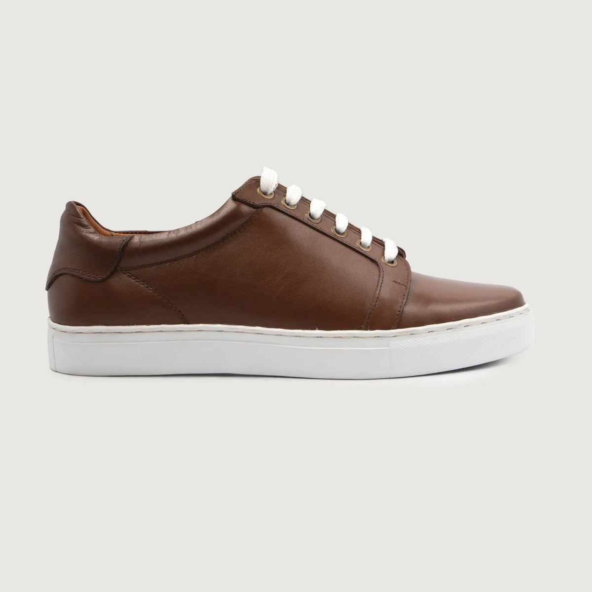 Brown Full-Grain leather Sneakers - Goodyear randsaumur og táhluti