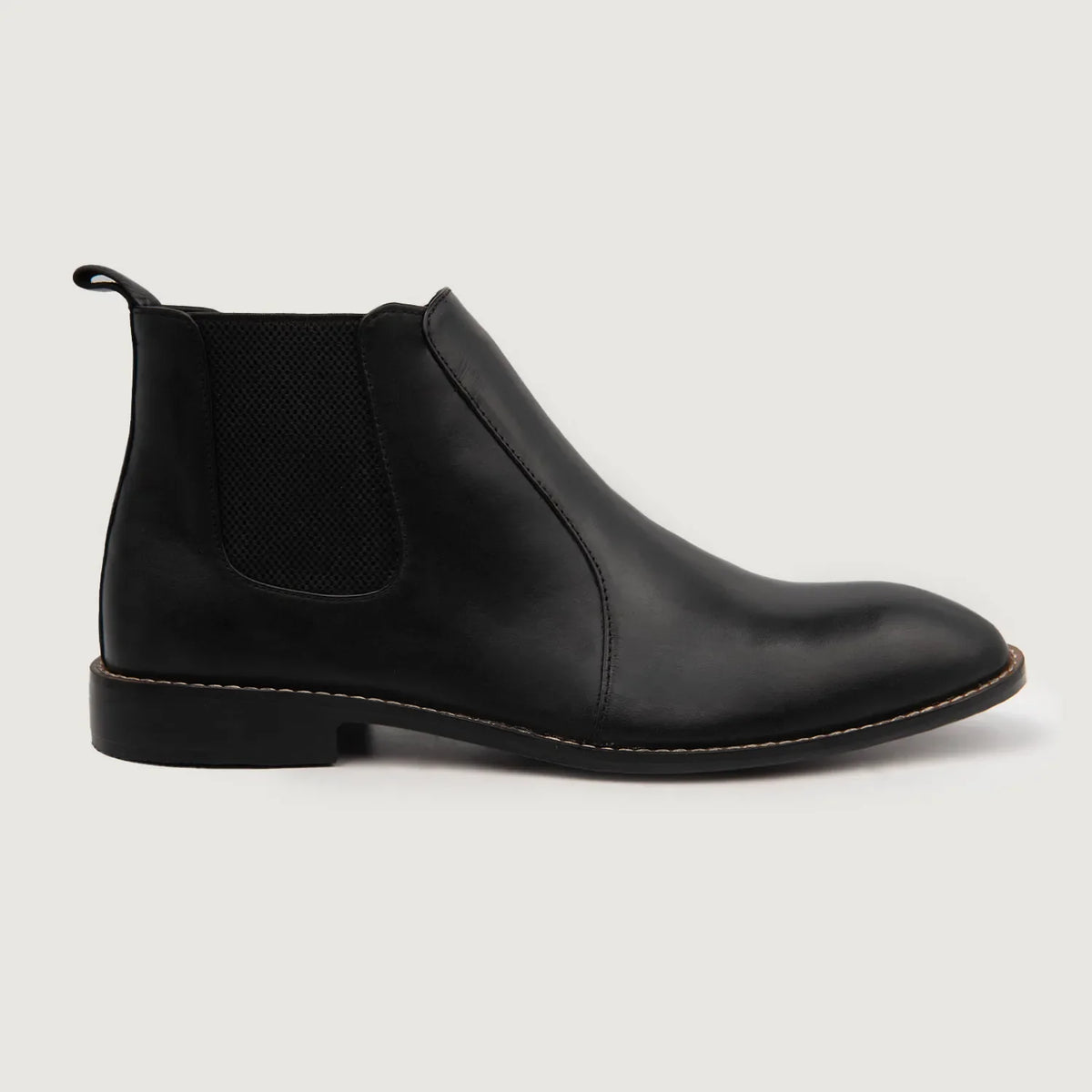 Black Full-Grain leather Boots - Goodyear randsaumur og táhluti