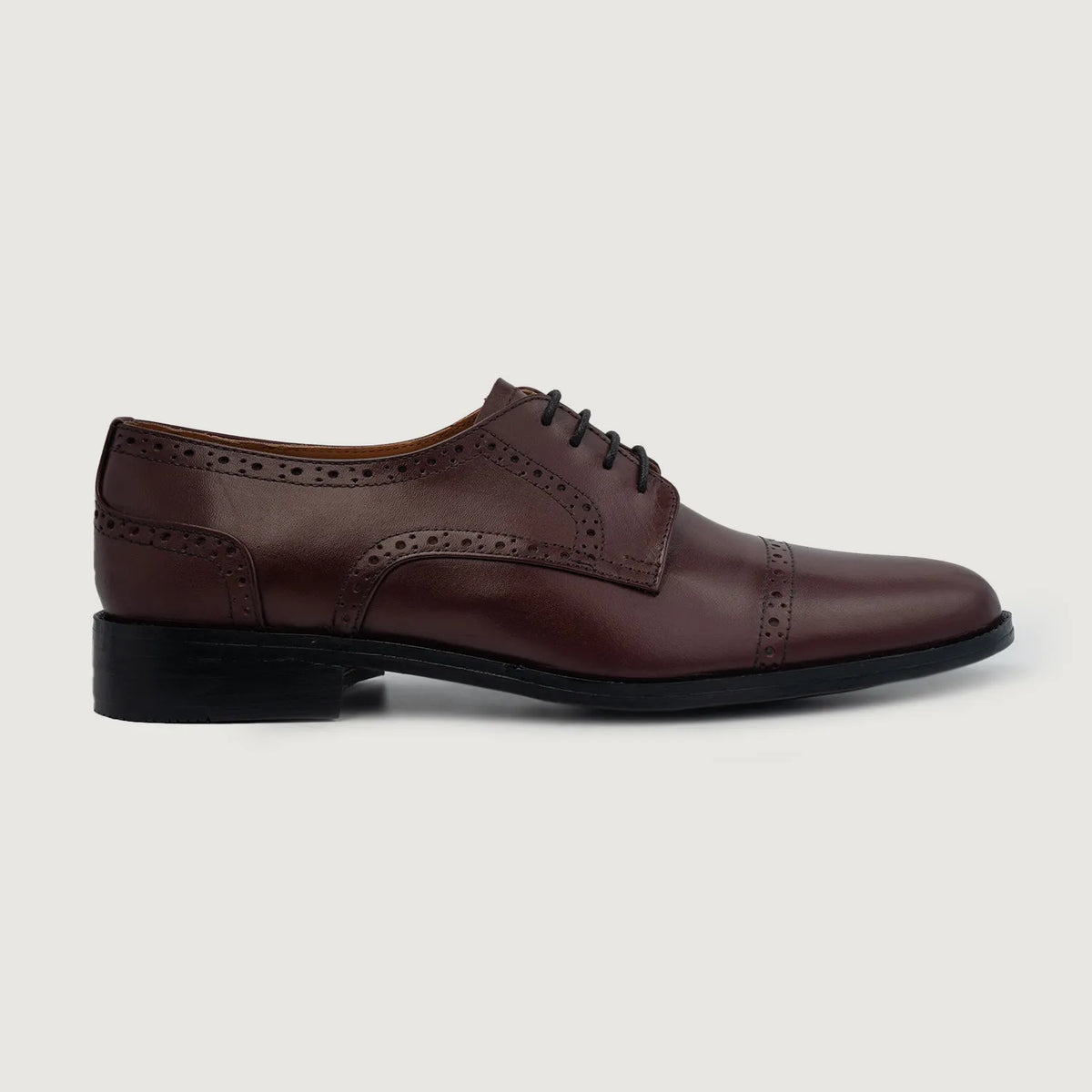 Maroon Full-Grain leather Shoes - Goodyear randsaumur og táhluti