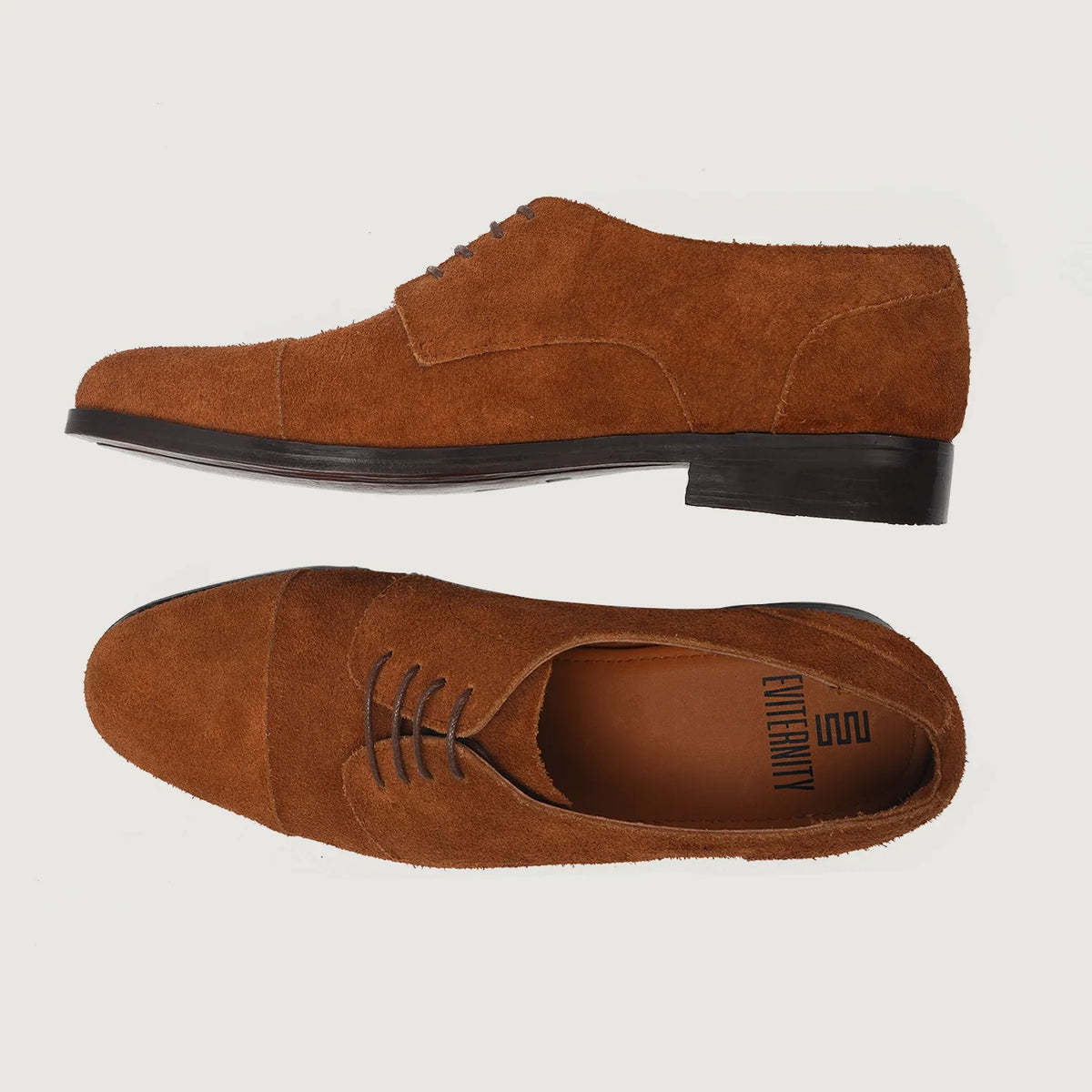 Attorney Derby Brúnn Suede Leðurskór fyrir Karla For Men - Styrktur hæll og tvöfaldir saumar