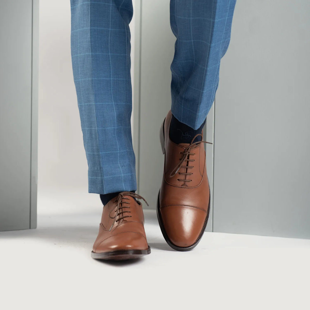 Orlaven Professor Oxford Ljósbrúnn Leðurskór fyrir Karla footwear image 9