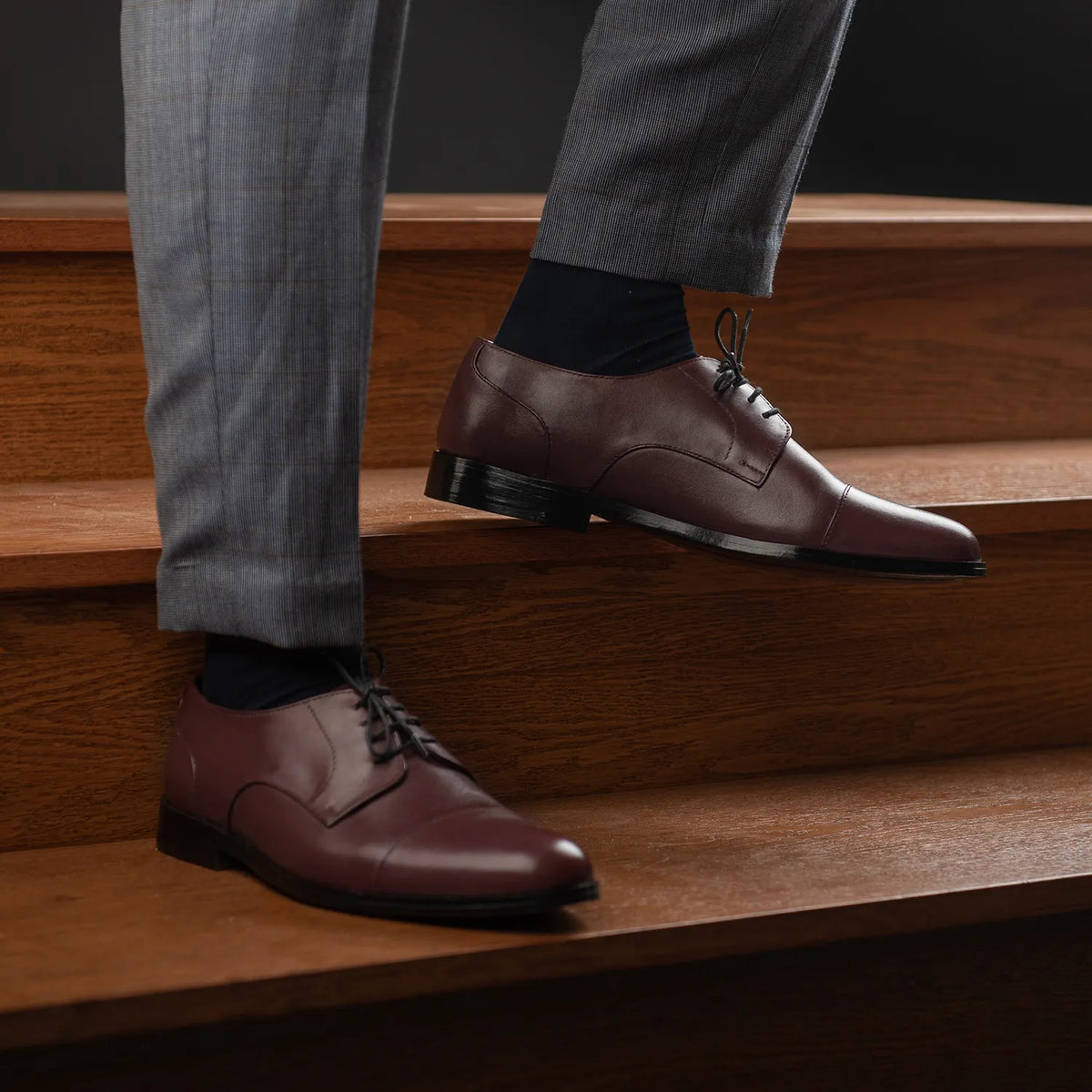 Orlaven Attorney Derby Vínrauður Leðurskór fyrir Karla footwear image 9