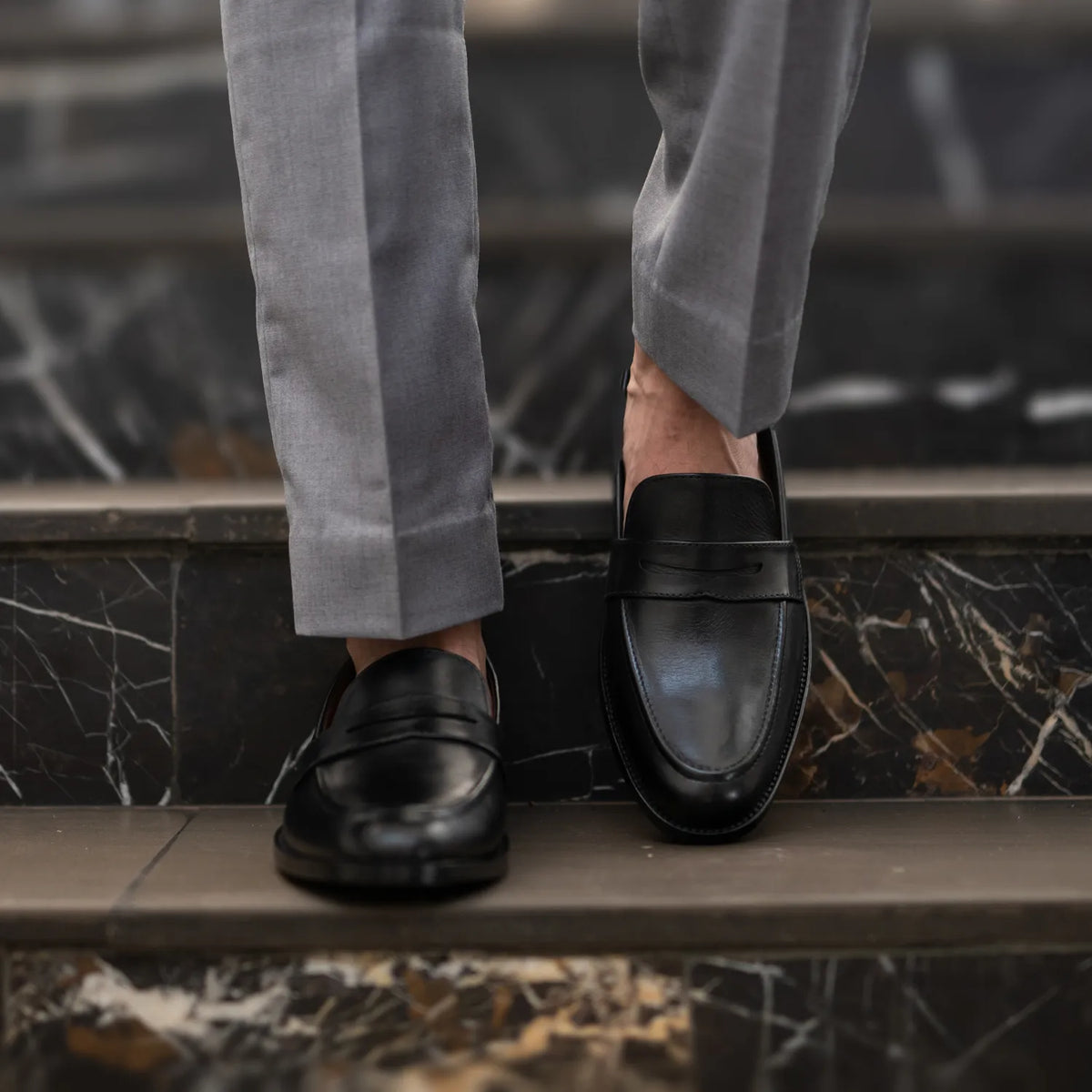 Orlaven Baxton Svartur Leður lágskór fyrir Karla footwear image 9