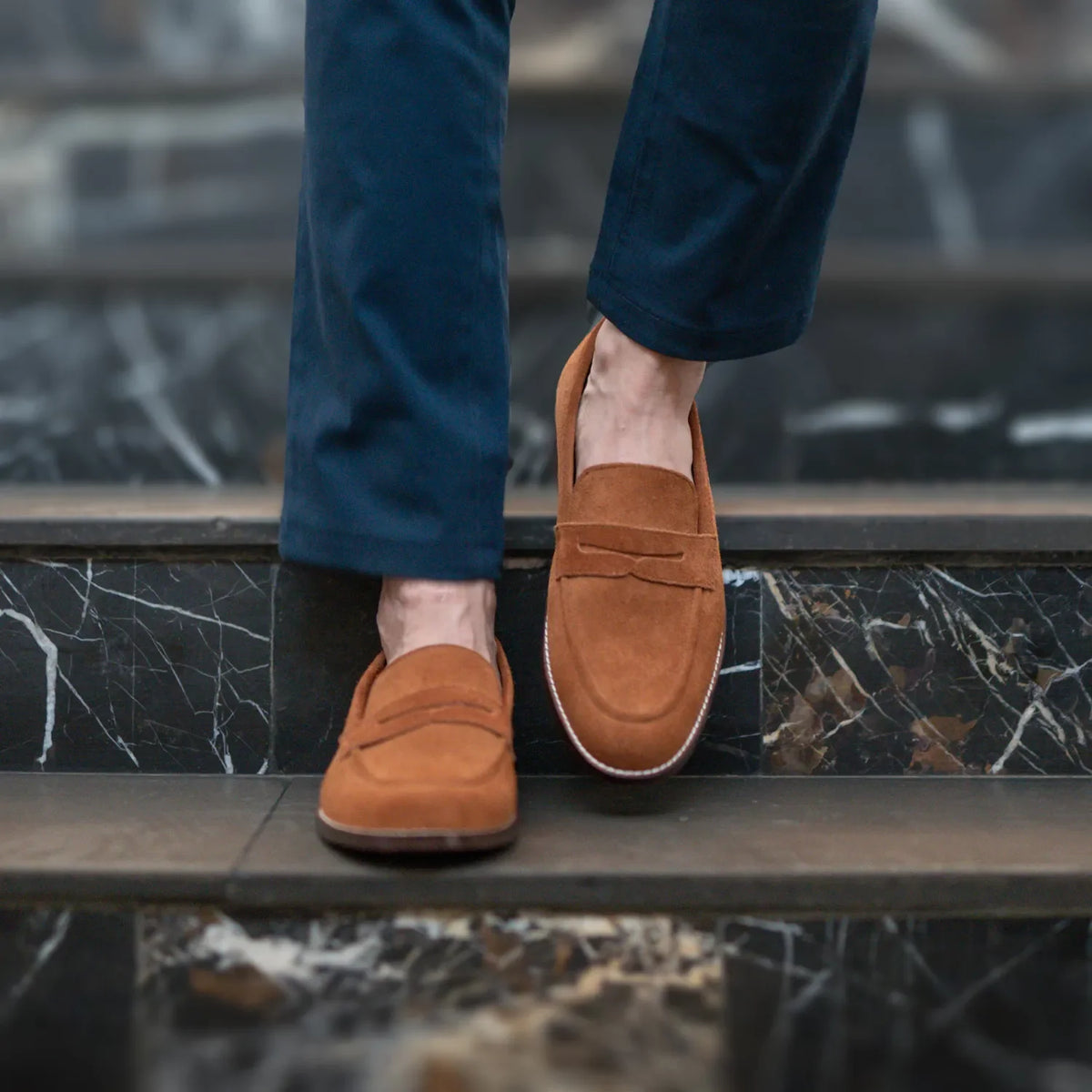 Orlaven Baxton Brúnn Suede Leður lágskór fyrir Karla footwear image 9