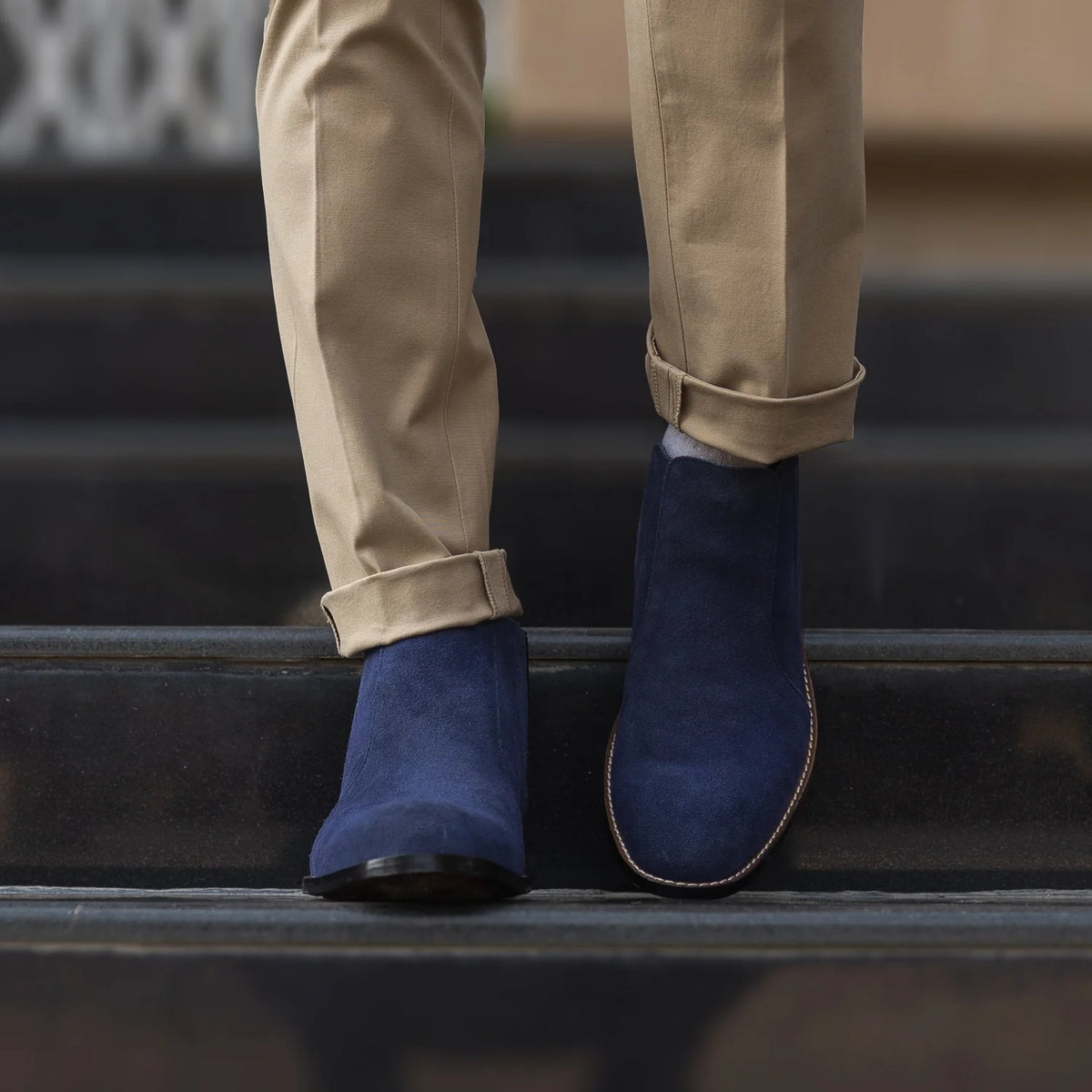 Orlaven Clarkson Chelsea Midnight Blár Suede Leðurstígvél fyrir Karla footwear image 9