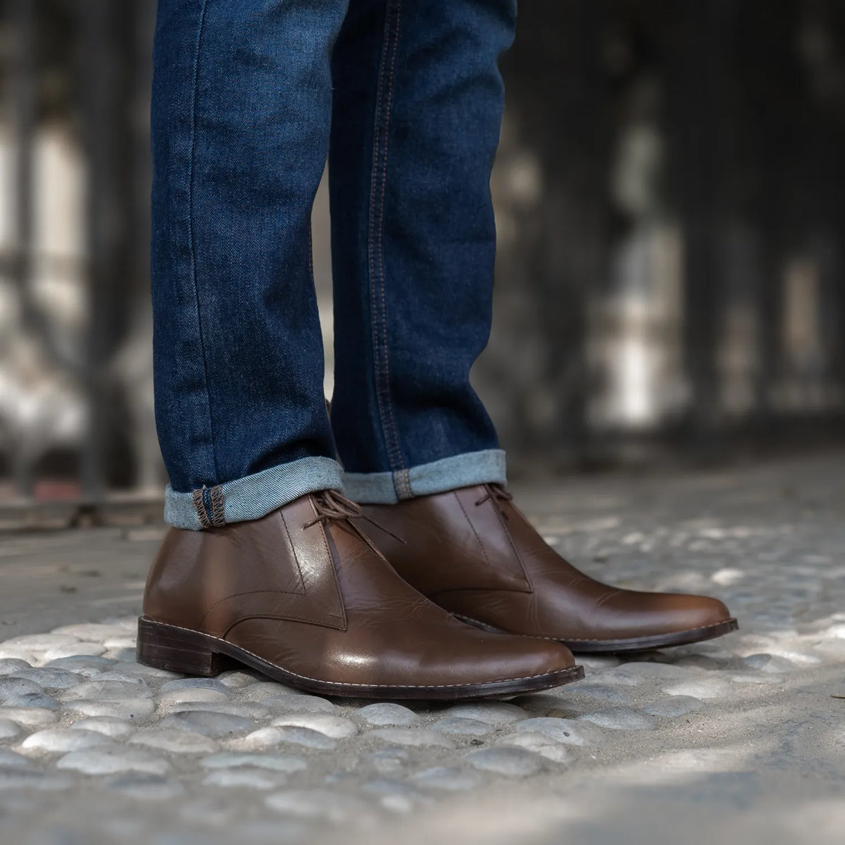 Orlaven Corry Chukka Brúnn Leðurstígvél fyrir Karla footwear image 9