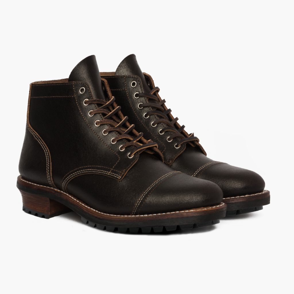 Vanguard Waxed Cacao Leðurstígvél fyrir Karla For Men in Classic Full-Grain Leather - Hliðarsýn | Kaupa á netinu