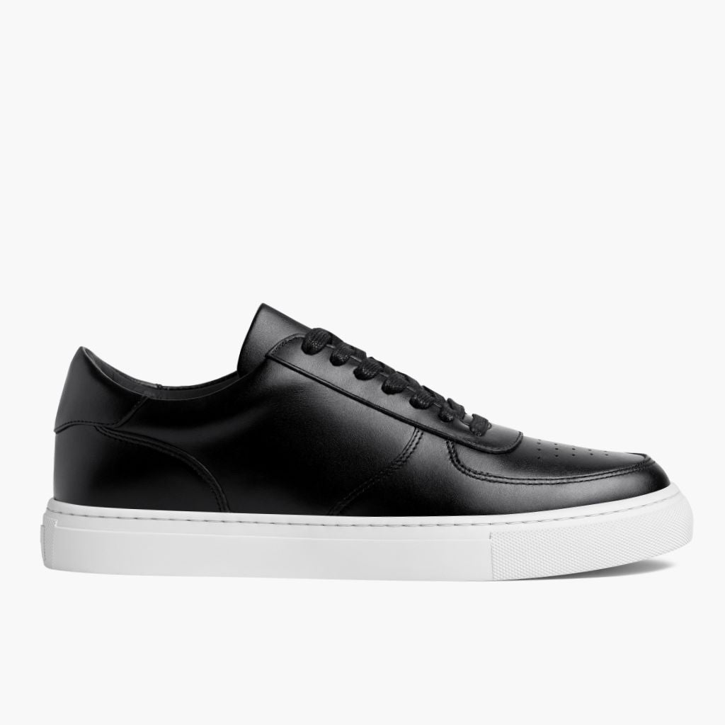 Black Full-Grain leather Sneakers - Goodyear randsaumur og táhluti