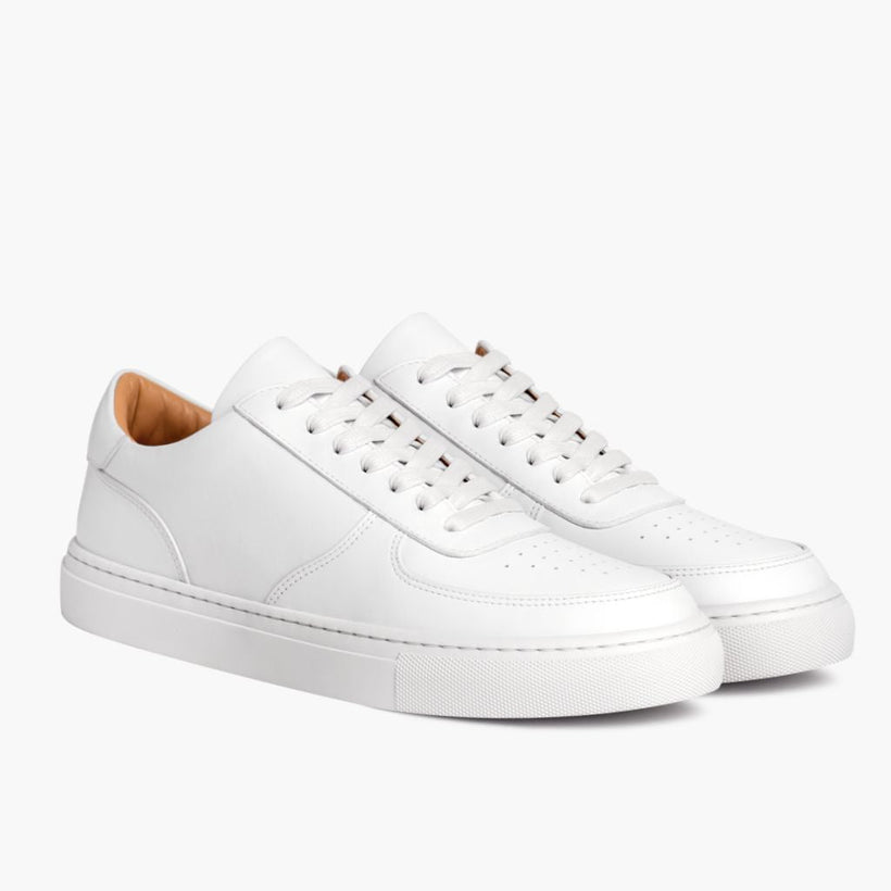 Court White Leather Sneakers fyrir konur