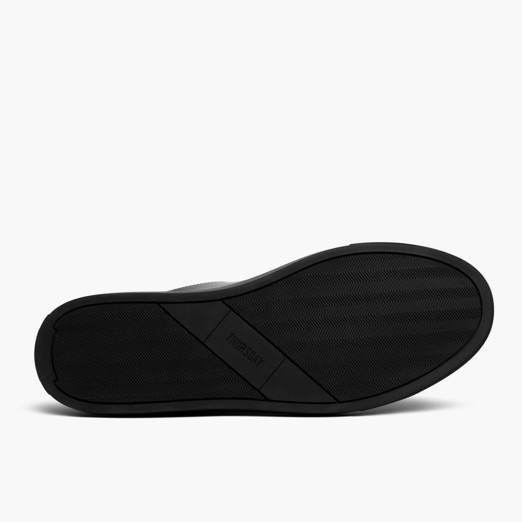 High-Traction Rubber Outsole & Lug Tread Pattern on Encore Jet Svartur Leðurstrigaskór fyrir Karla