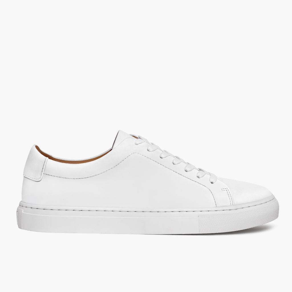 White Full-Grain leather Sneakers - Goodyear randsaumur og táhluti