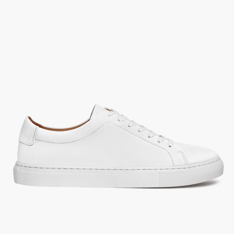 Encore White Leather Sneakers fyrir konur