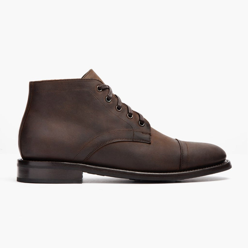 Cadet Tobacco Leather Boots fyrir karla