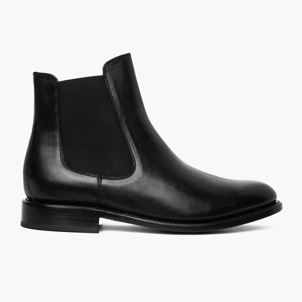 Black Full-Grain leather Boots - Goodyear randsaumur og táhluti