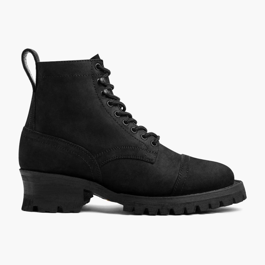 Black Full-Grain leather Boots - Goodyear randsaumur og táhluti