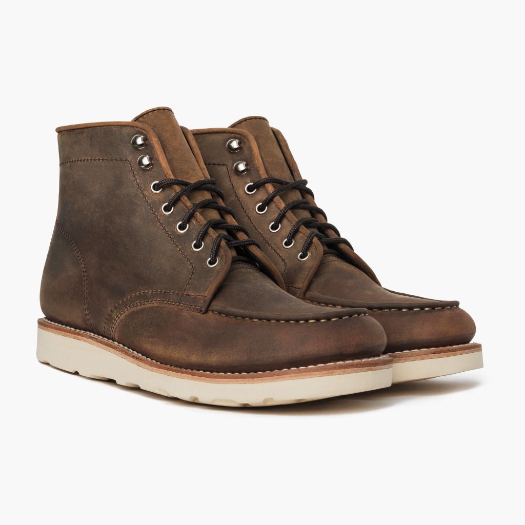 Diplomat Burnt Copper Leðurstígvél fyrir Karla in Classic Full-Grain Leather - Hliðarsýn | Kaupa á netinu