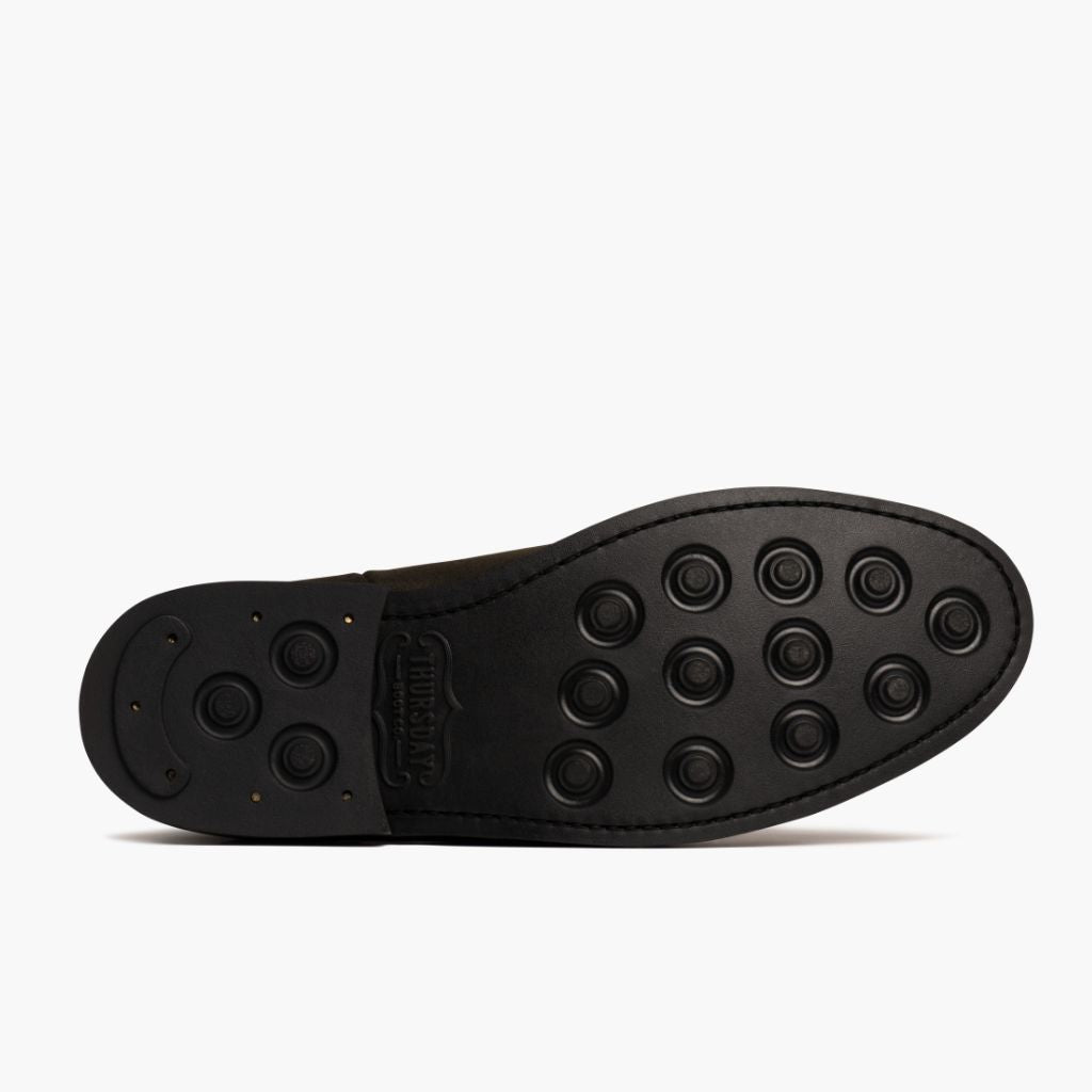 High-Traction Rubber Outsole & Lug Tread Pattern on Duke Dark Olive Suede Leðurstígvél fyrir Karla