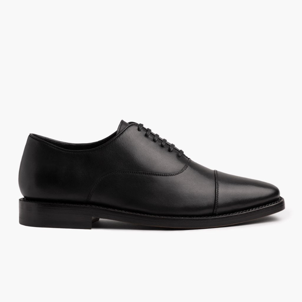 Black Full-Grain leather Sneakers - Goodyear randsaumur og táhluti
