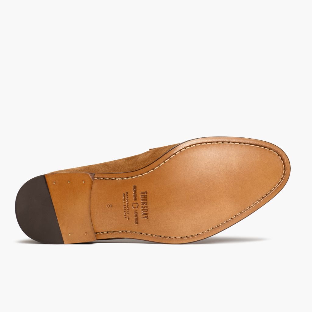 High-Traction Rubber Outsole & Lug Tread Pattern on Lincoln Cider Leður lágskór fyrir Karla