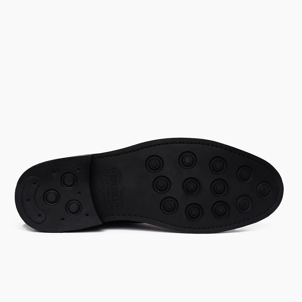 High-Traction Rubber Outsole & Lug Tread Pattern on Captain Burnt Copper Leðurstígvél fyrir Karla