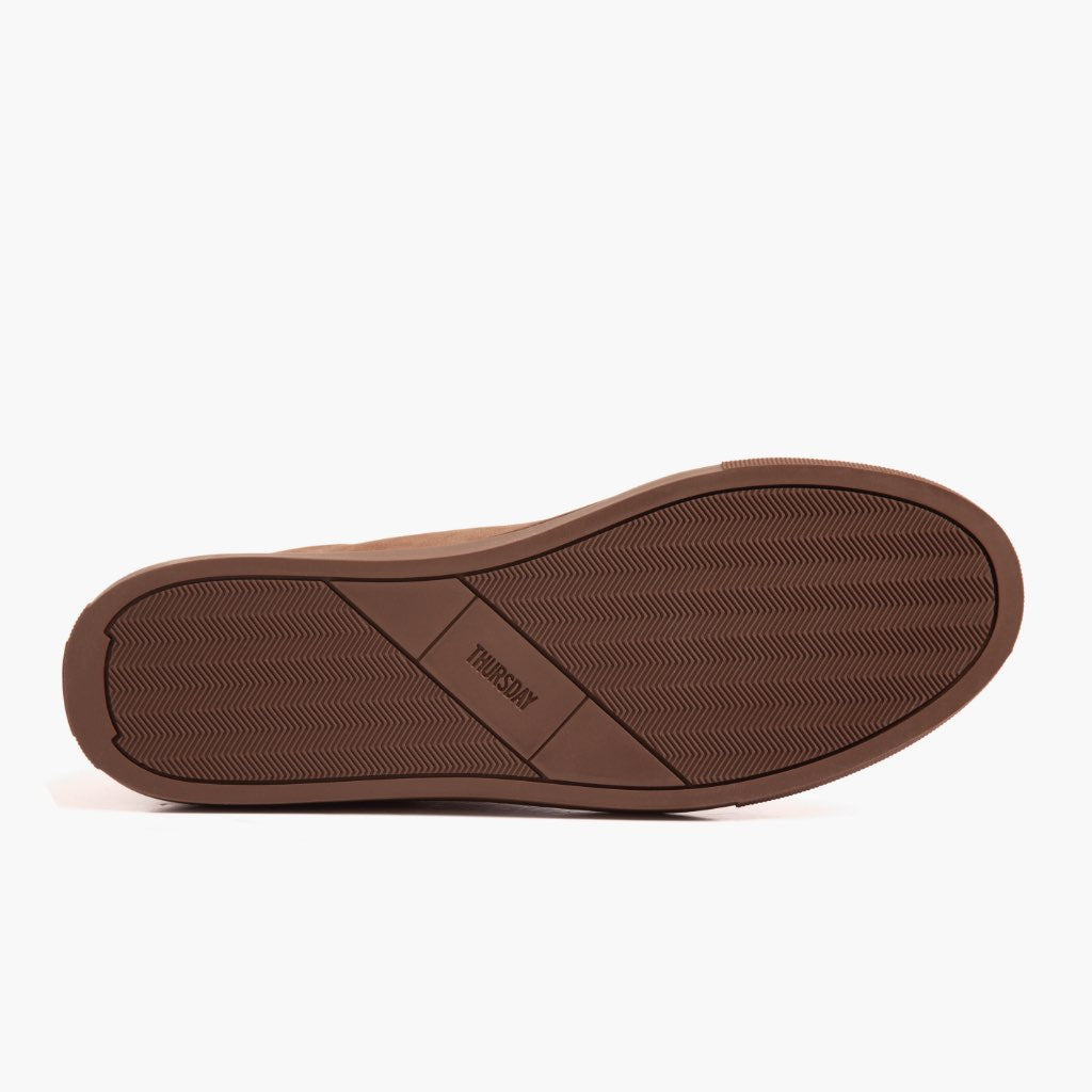 High-Traction Rubber Outsole & Lug Tread Pattern on Premier Low Top Pebble Leðurstrigaskór fyrir Karla For Men