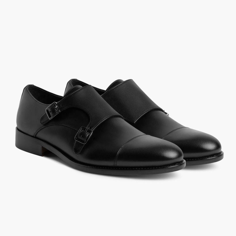 Saint Svartur Leather Loafers fyrir karla