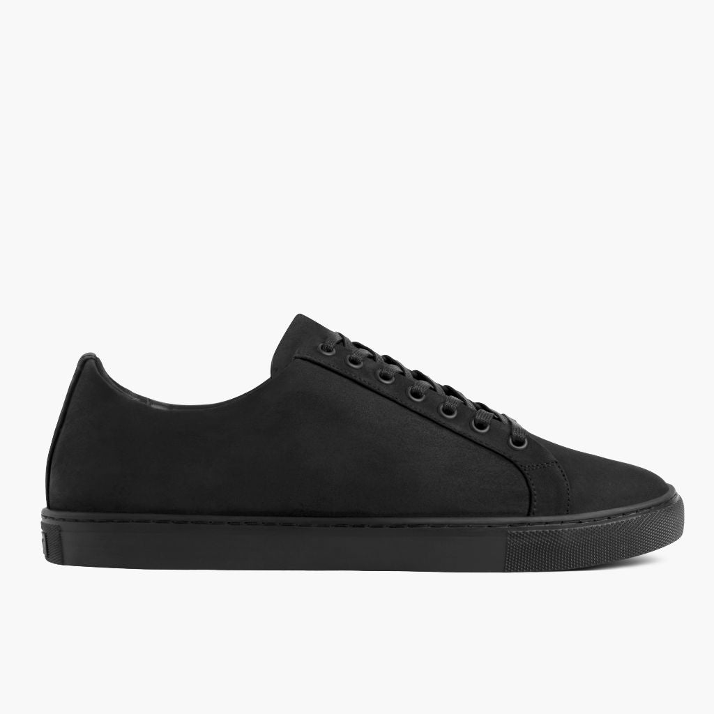 Black Full-Grain leather Sneakers - Goodyear randsaumur og táhluti