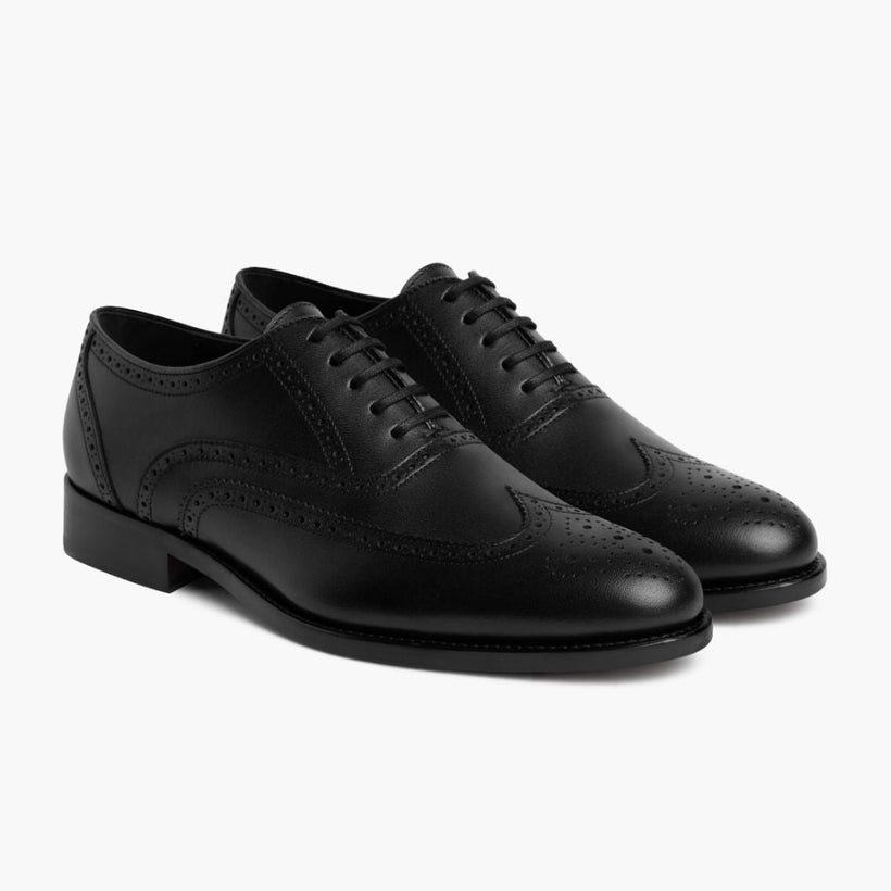 Aviator Svartur Leather Loafers fyrir karla