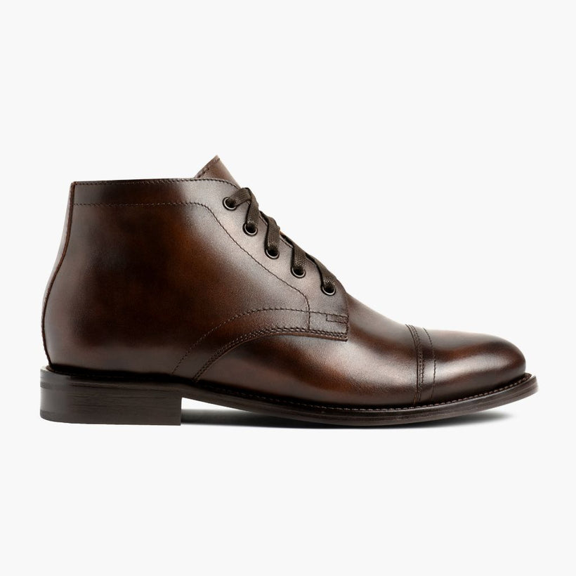 Cadet Rich Mahogany Leather Boots fyrir karla
