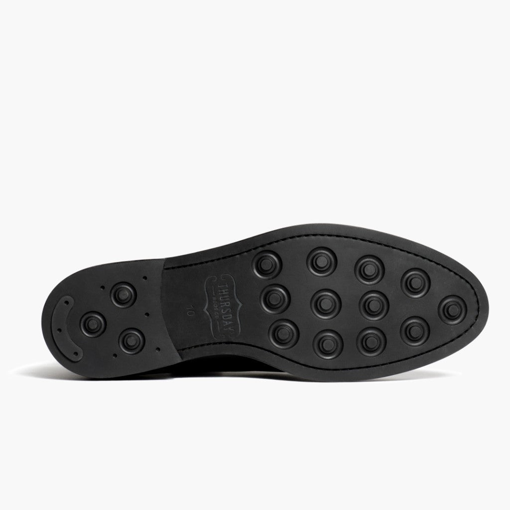 High-Traction Rubber Outsole & Lug Tread Pattern on Cadet Walnut Leðurstígvél fyrir Karla