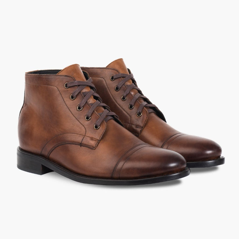 Cadet Walnut Leather Boots fyrir karla