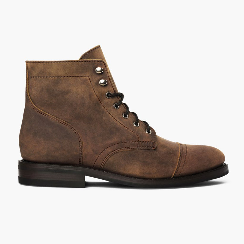 Captain Burnt Copper Leather Boots fyrir karla