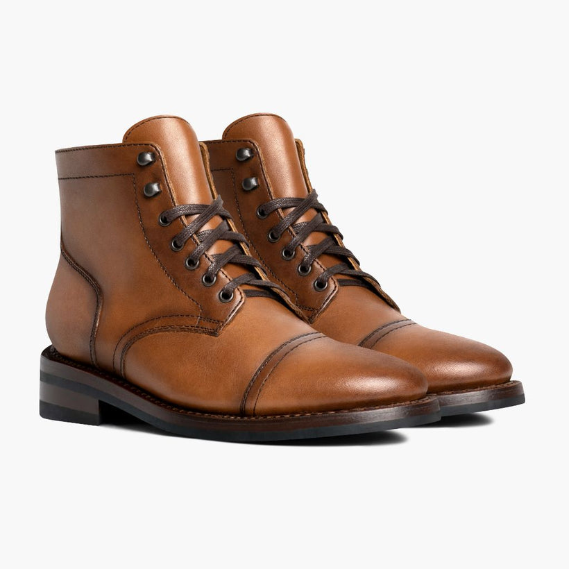 Captain Toffee Leather Boots fyrir karla
