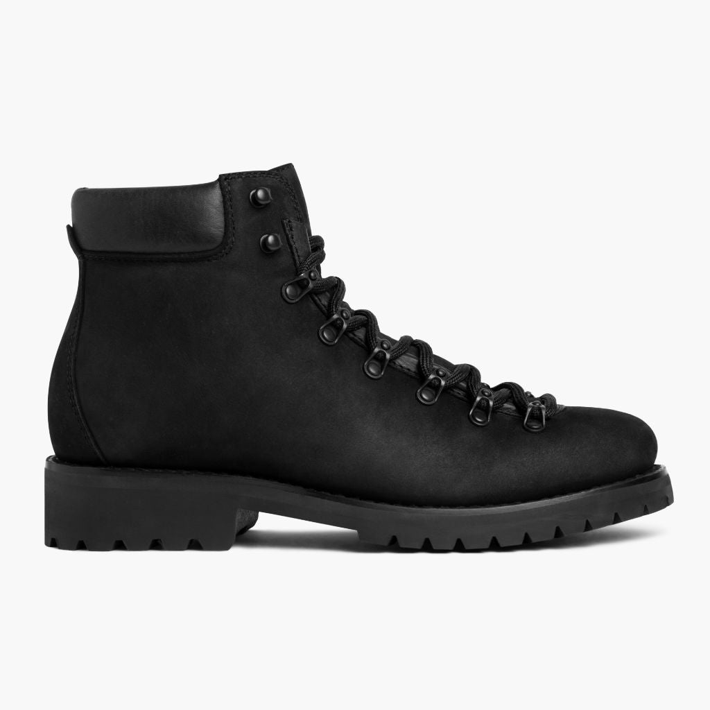 Black Full-Grain leather Boots - Goodyear randsaumur og táhluti