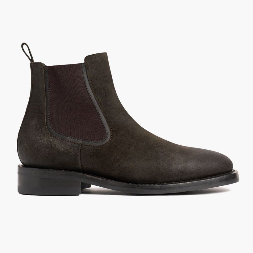 Duke Dark Olive Suede Leðurstígvél fyrir Karla