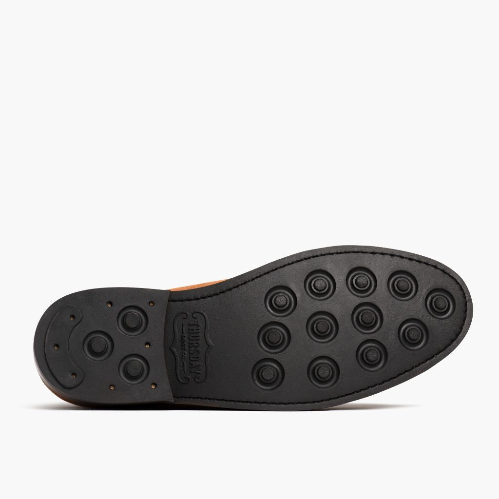 High-Traction Rubber Outsole & Lug Tread Pattern on Duke Honey Suede Leðurstígvél fyrir Karla