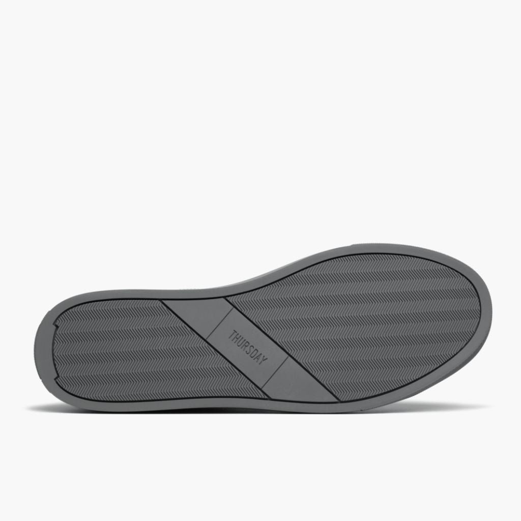 High-Traction Rubber Outsole & Lug Tread Pattern on Encore Steel Grey Leðurstrigaskór fyrir Karla