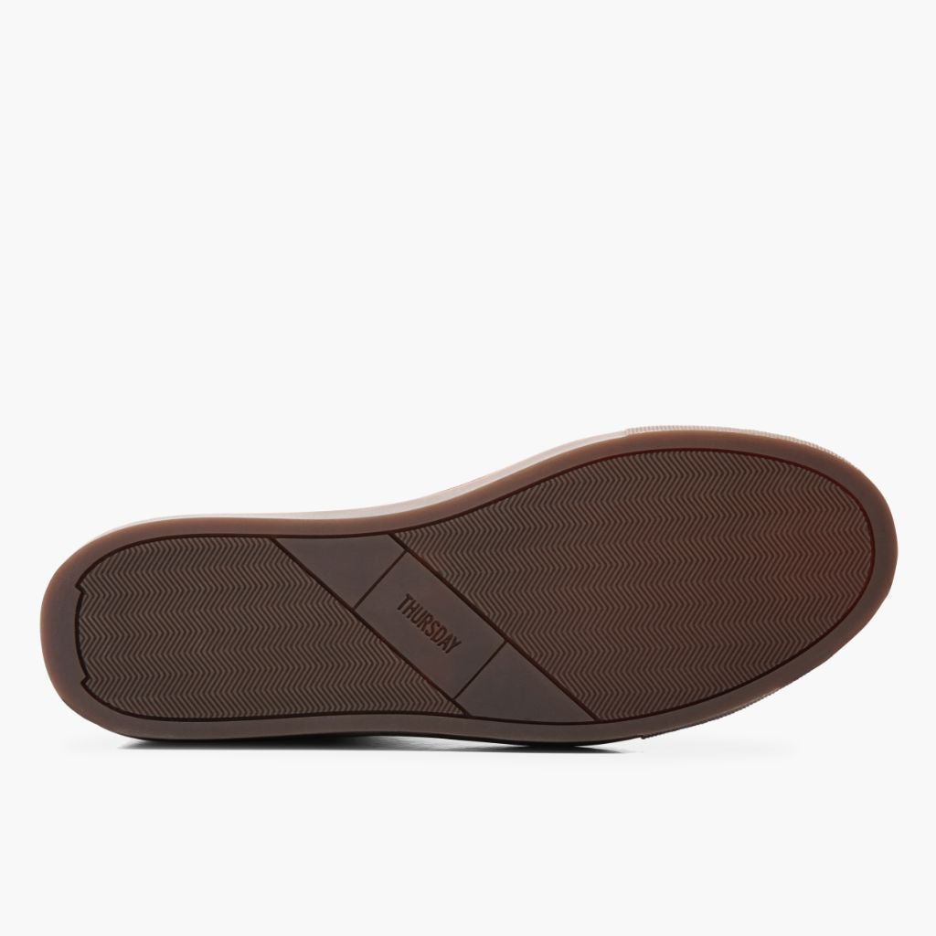 High-Traction Rubber Outsole & Lug Tread Pattern on Premier Low Top Natural Leðurstrigaskór fyrir Karla For Men