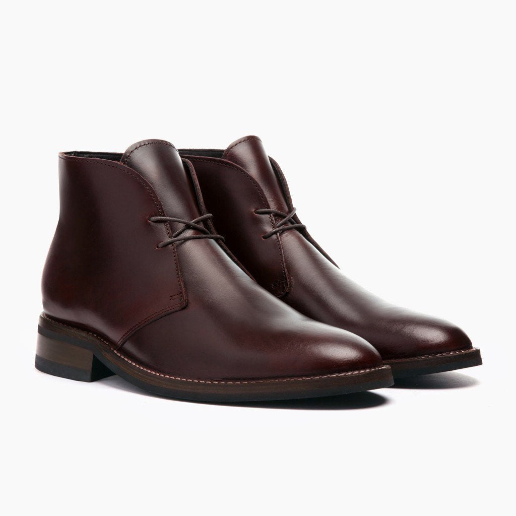 Scout Brúnn Leðurstígvél fyrir Karla For Men in Brown Full-Grain Leather - Hliðarsýn | Kaupa á netinu