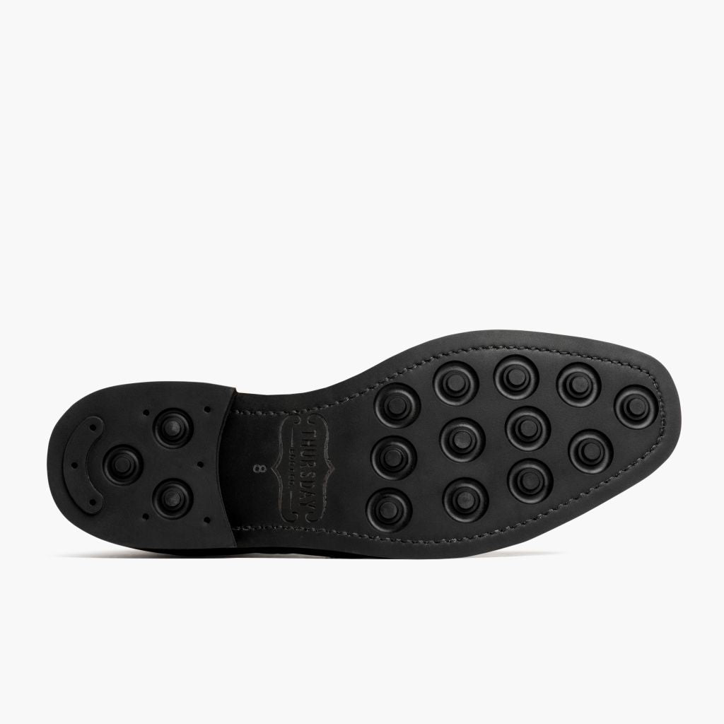 High-Traction Rubber Outsole & Lug Tread Pattern on Wingtip Color #77 Leðurstígvél fyrir Karla For Men