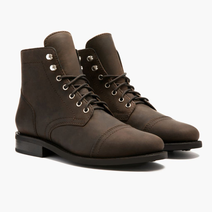 Captain Tobacco Leather Boots fyrir konur