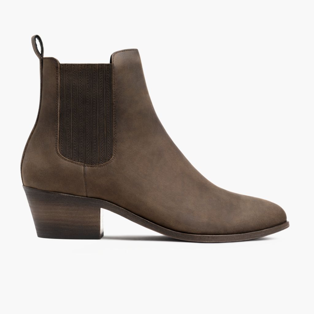 Dreamer Bootie Tobacco Leðurstígvél fyrir Konur in Classic Full-Grain Leather - Hliðarsýn | Kaupa á netinu