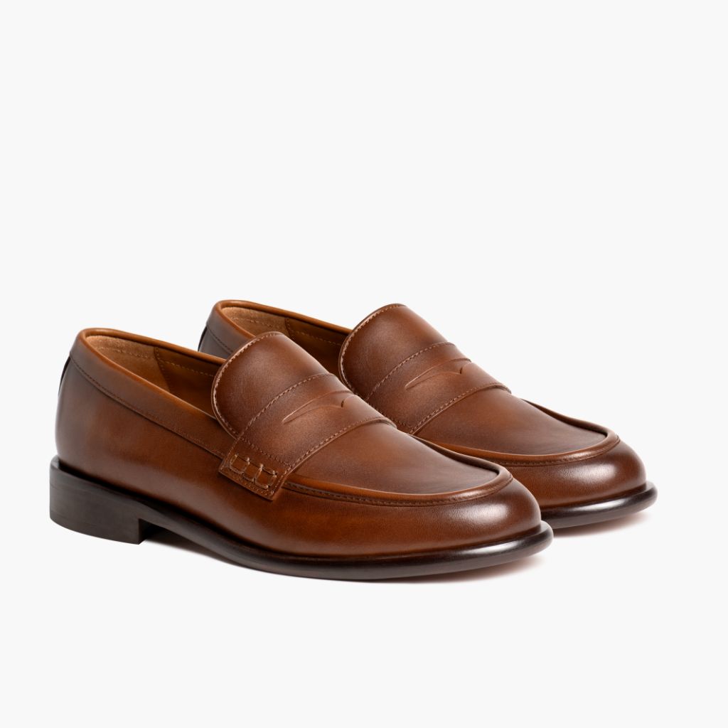 Dress Penny Pecan Leðurstígvél fyrir Konur in Classic Full-Grain Leather - Hliðarsýn | Kaupa á netinu