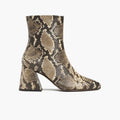 Heartbreaker Snake Print Leðurstígvél fyrir Konur
