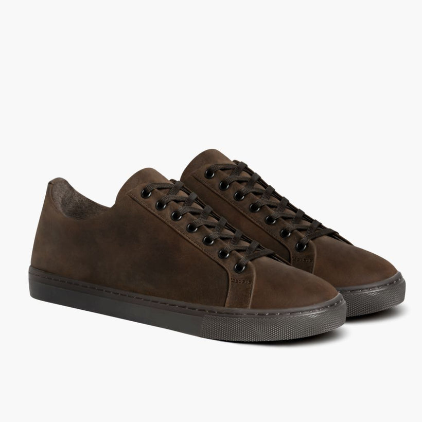 Premier Low Top Tobacco Leather Sneakers fyrir konur