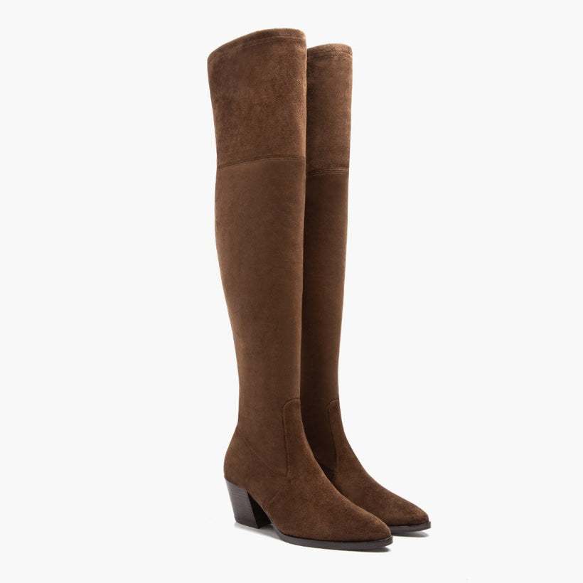 Tempest Espresso Leather Boots fyrir konur