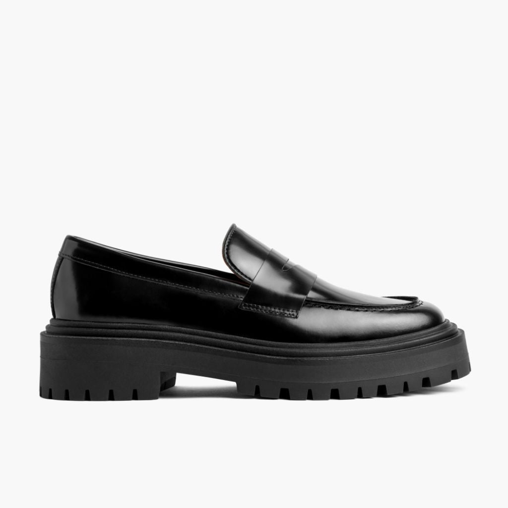 Black Full-Grain leather Loafers - Goodyear randsaumur og táhluti