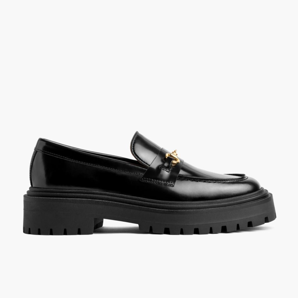 Black Full-Grain leather Loafers - Goodyear randsaumur og táhluti