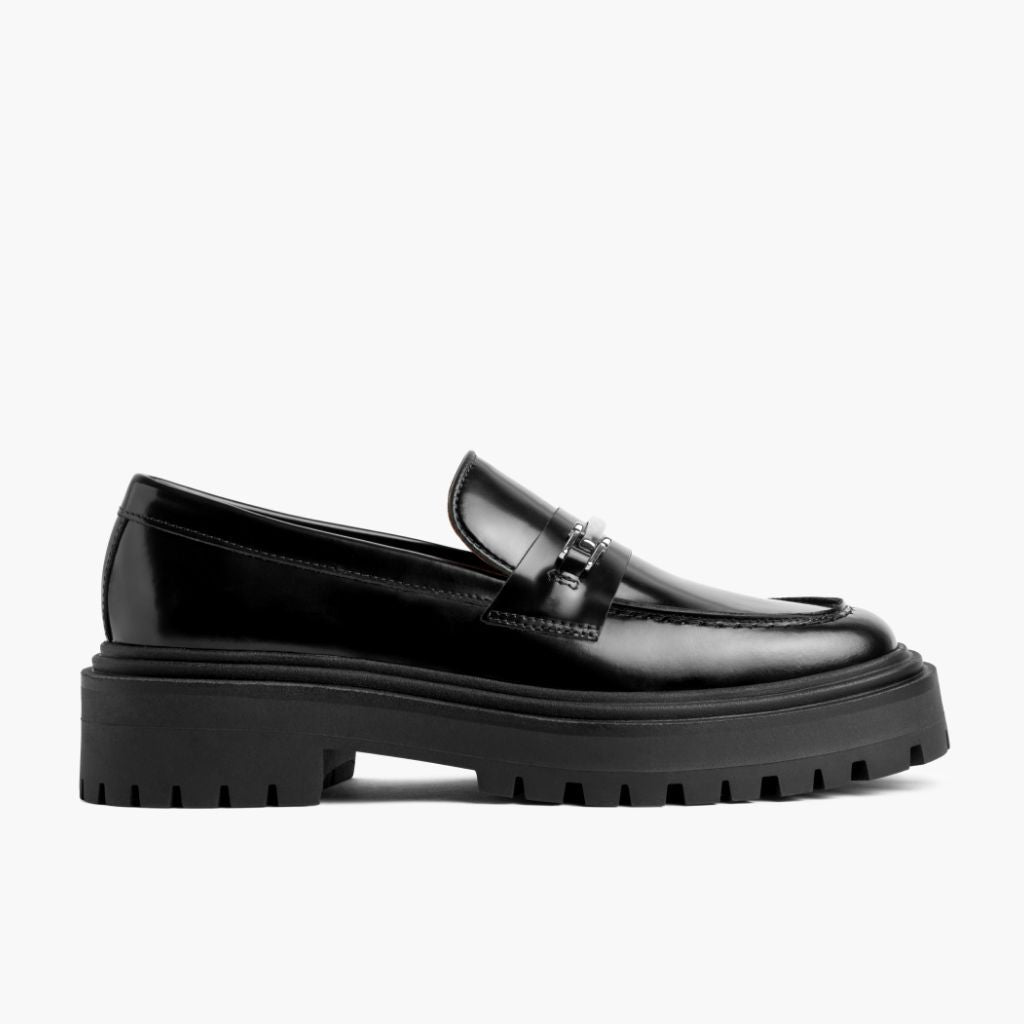 Black Full-Grain leather Loafers - Goodyear randsaumur og táhluti